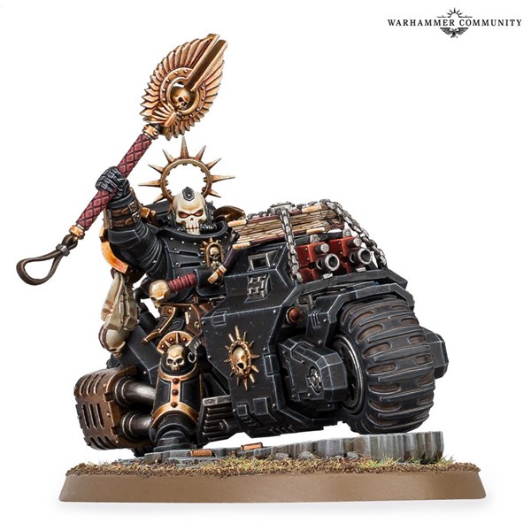 SPACE MARINES PRIMARIS CHAPLAIN ON BIKE