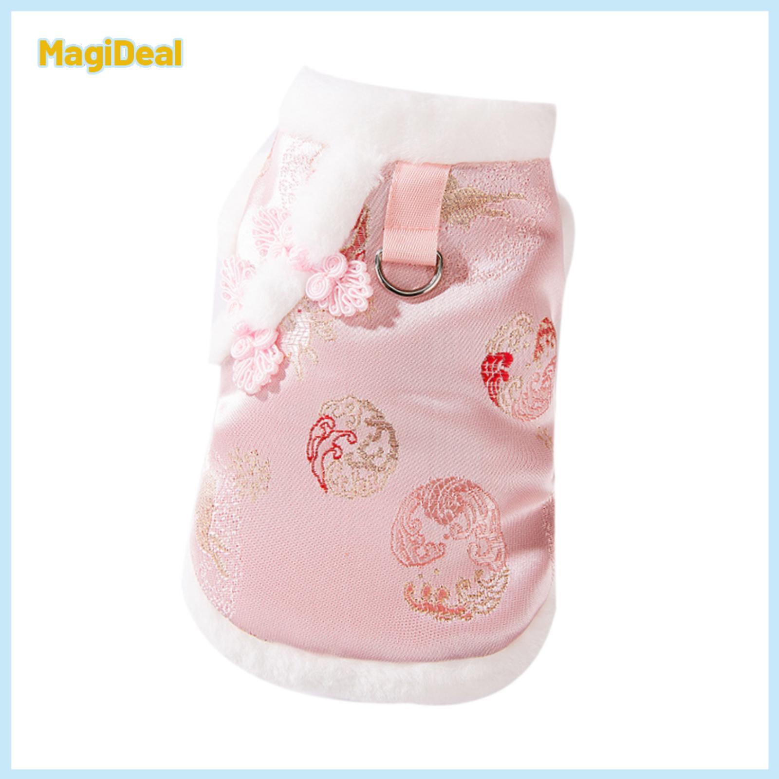 Dog Chinese New Year Costume Traditional Comfortable Cosplay Pet Vest Tang Suit Spring Festival for Teddy Cats Dogs Bichon Puppy ราคา 7,780 บาท*ส่งฟรี