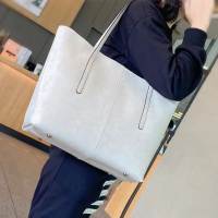 Royal Bagger Tote Bags for Women Genuine Cow Leather Large Capacity Shoulder Bag Fashion Female Commuter Handbag 6288