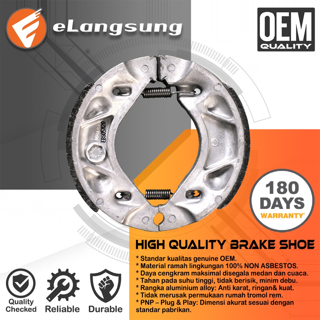 Kampas Rem Belakang Vega ZR BERGARANSI 180 Hari - eLangsung Harga 45,250 rupiah*Gratis Ongkir