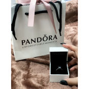 Pandora promise ring with premium box & paperbag