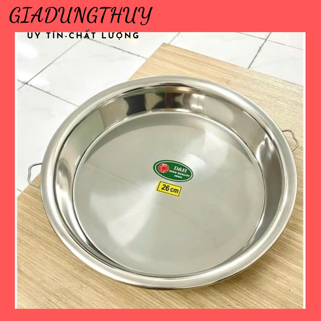 Khay inox tròn, Xửng Tròn Inox 304 tiện dụng cao cấp size 16cm~40cm