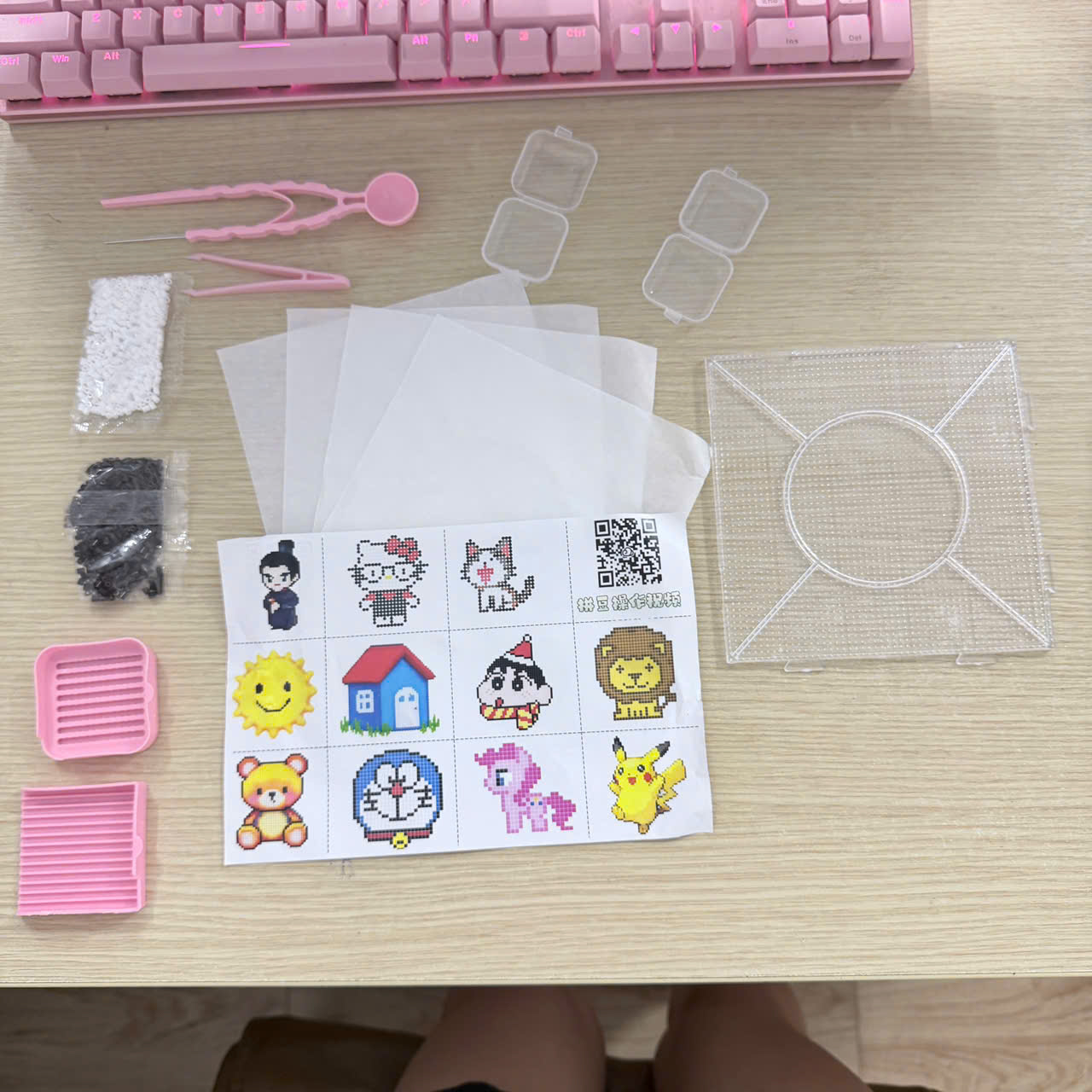 Set 11 món dụng cụ gắp hạt nhựa ủi - hạt nhựa ủi - hạt đậu thần kì