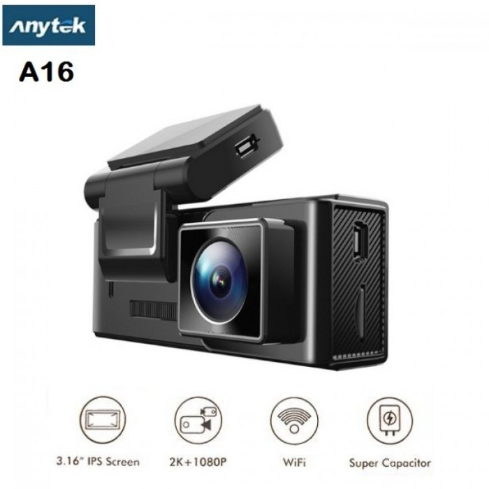 ANYTEK A16 - CAR DUAL DASH CAM HD 2K - IPS DISPLAY SCREEN 3.16 INCH -PUSYNONE Giá 1,379,000 Đồng*Miễn phí vận chuyển