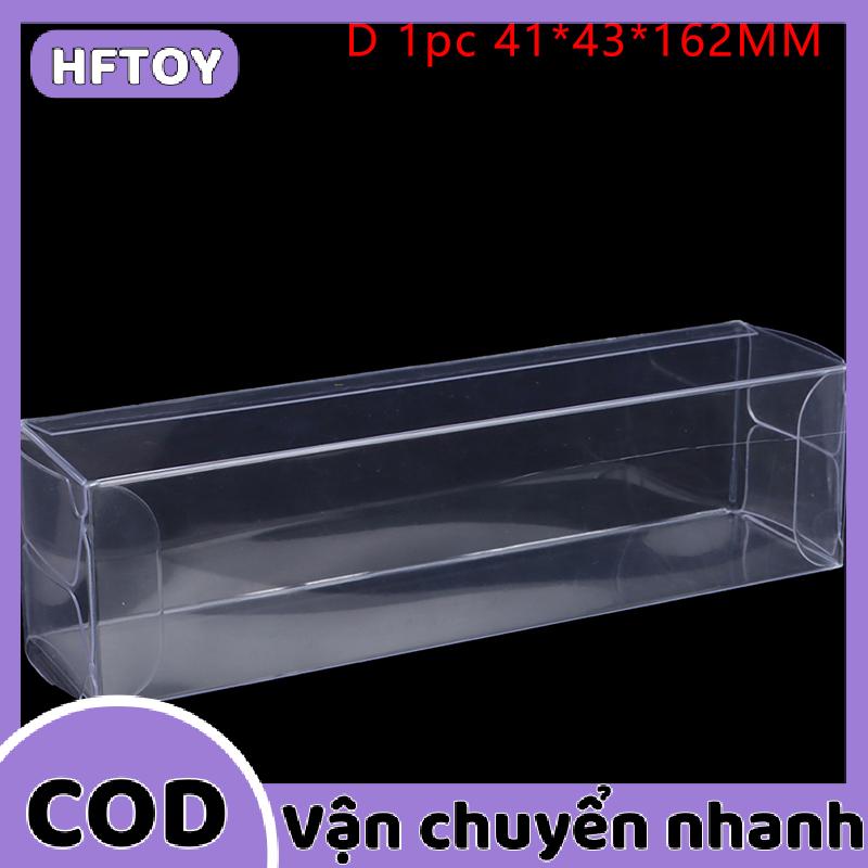 HFTOY Nhựa rõ ràng minh bạch PVC hộp cho kẹo sô cô la Đồ chơi đồ trang sức Hiển thị hộp lưu trữ Wedding party Favor Quà Tặng Bao bì hộp