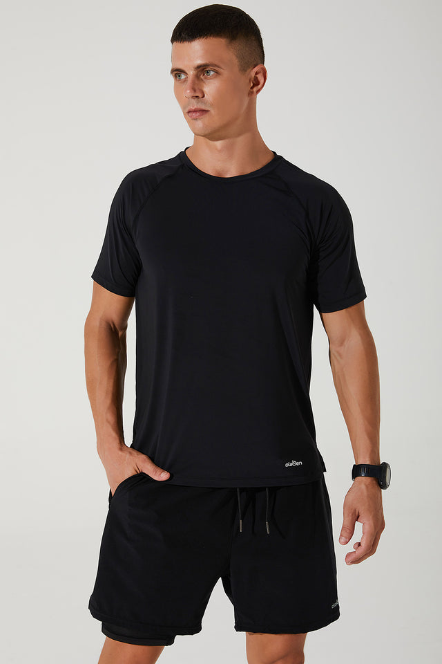Olaben áo thun nam leocade crew neck tee