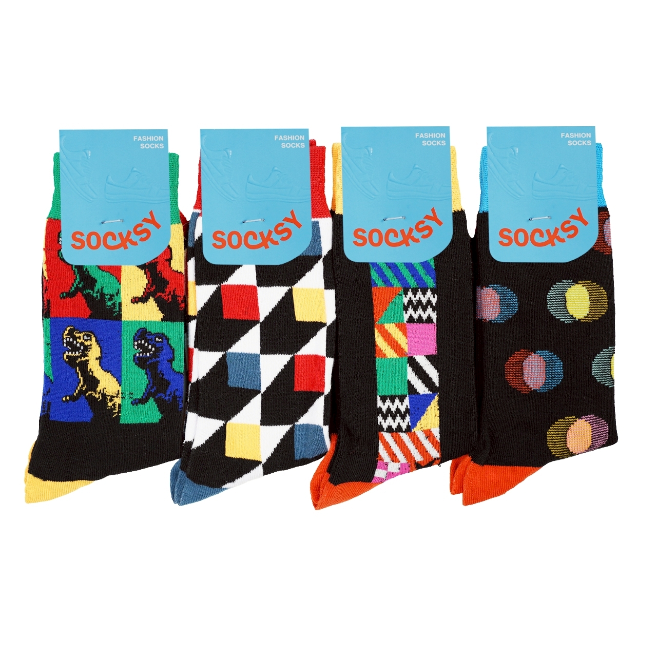 Socksy Fashion Socks, Model Lb-0012, Assorted Colors (Pack of 4 Pairs / Pack of 12 Pairs) ราคา 180 บาท*ส่งฟรี
