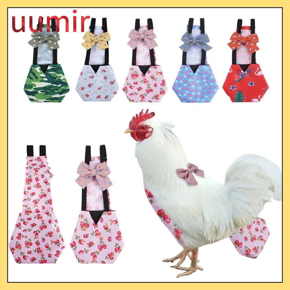 UUMIR Có thể tái sử dụng Tã cho gia cầm Có thể điều chỉnh Cà vạt nơ Phụ kiện vịt Thoải mái Đồ dùng cho vịt Chăm sóc gia cầm