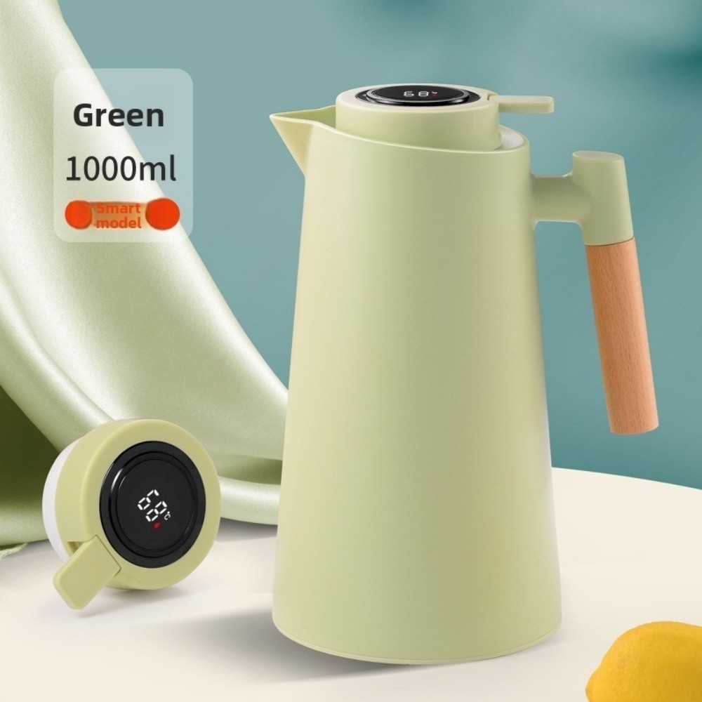 SOUVEN 1 lít Bình giữ nhiệt chân không có nắp Hiển thị nhiệt độ Bình giữ nhiệt thông minh  Lớp lót kính Bình giữ nhiệt - 7