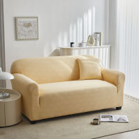 Sofa Cover Thick Stretchy Icy Mat High-end Fabric Regular L Shape Stretchable 1/2/3/4-seater