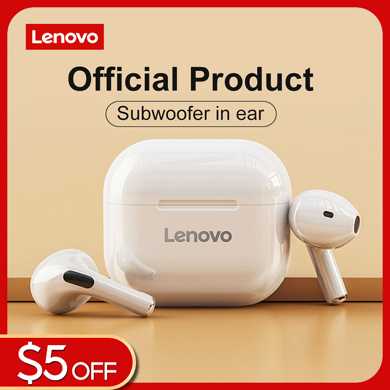 Lenovo LP40 TWS Bluetooth Earphone Brand Quality Mini Wireless Earbuds Sport Gaming Bluetooth Headset with Mic Support Call Video IOS Android Universal Singapore