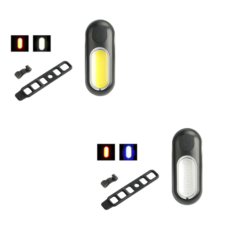 Đèn Xe Đạp Sạc USB Đèn cảnh báo đi xe đạp đèn hậu lõi ngô làm nổi bật Đèn gắn vào mũ bảo hiểm đi xe ban đêm hai màu