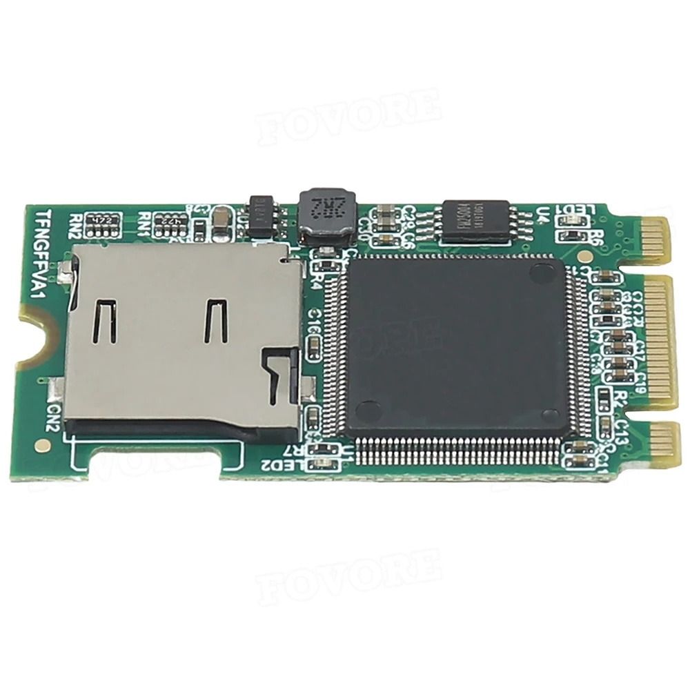 WUB4755 SDHC SDXC TF Memory Card Reader to M2 B Key Micro SD Adapter Card