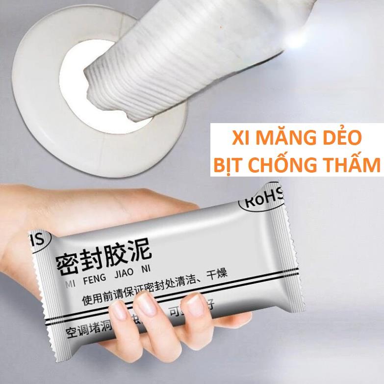  Combo 10 gói Xi Măng Dẻo Bịt Tường Chống Thấm Côn Trùng - Xi Măng Trám Vết Nứt Khe Hở Tường 