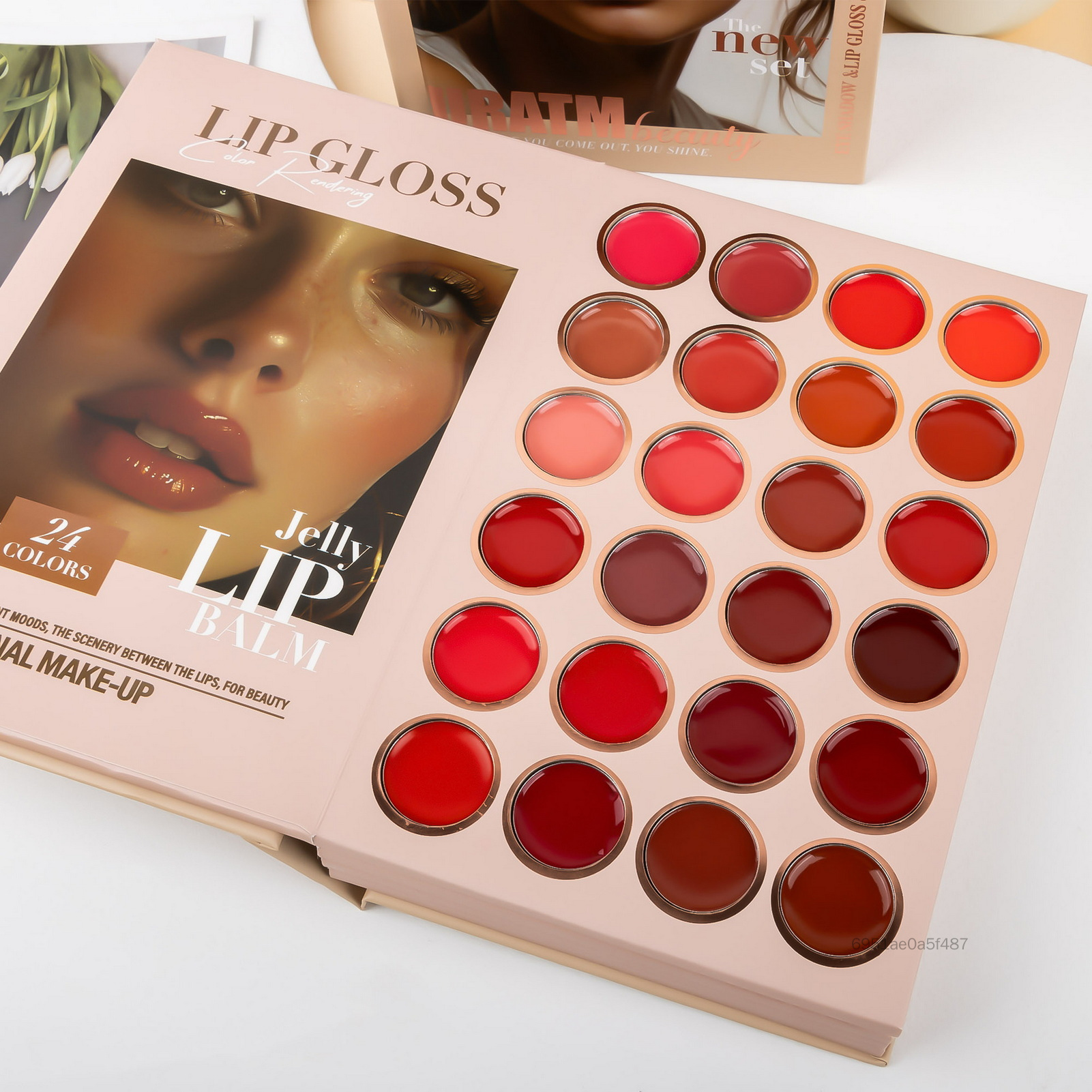 Bảng Phấn Trang Điểm 5 Lớp-Phong Cách Sách Dạ Quang Contour Blush Powder Bộ Làm Đẹp An Toàn Cho Mọi Loại Da Và Tông Màu AJ-VN - 3