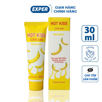 Gel bôi trơn Hot Kiss Cherry hương chuối 30 ml, gel bôi trơn quan hệ tăng khoái cảm