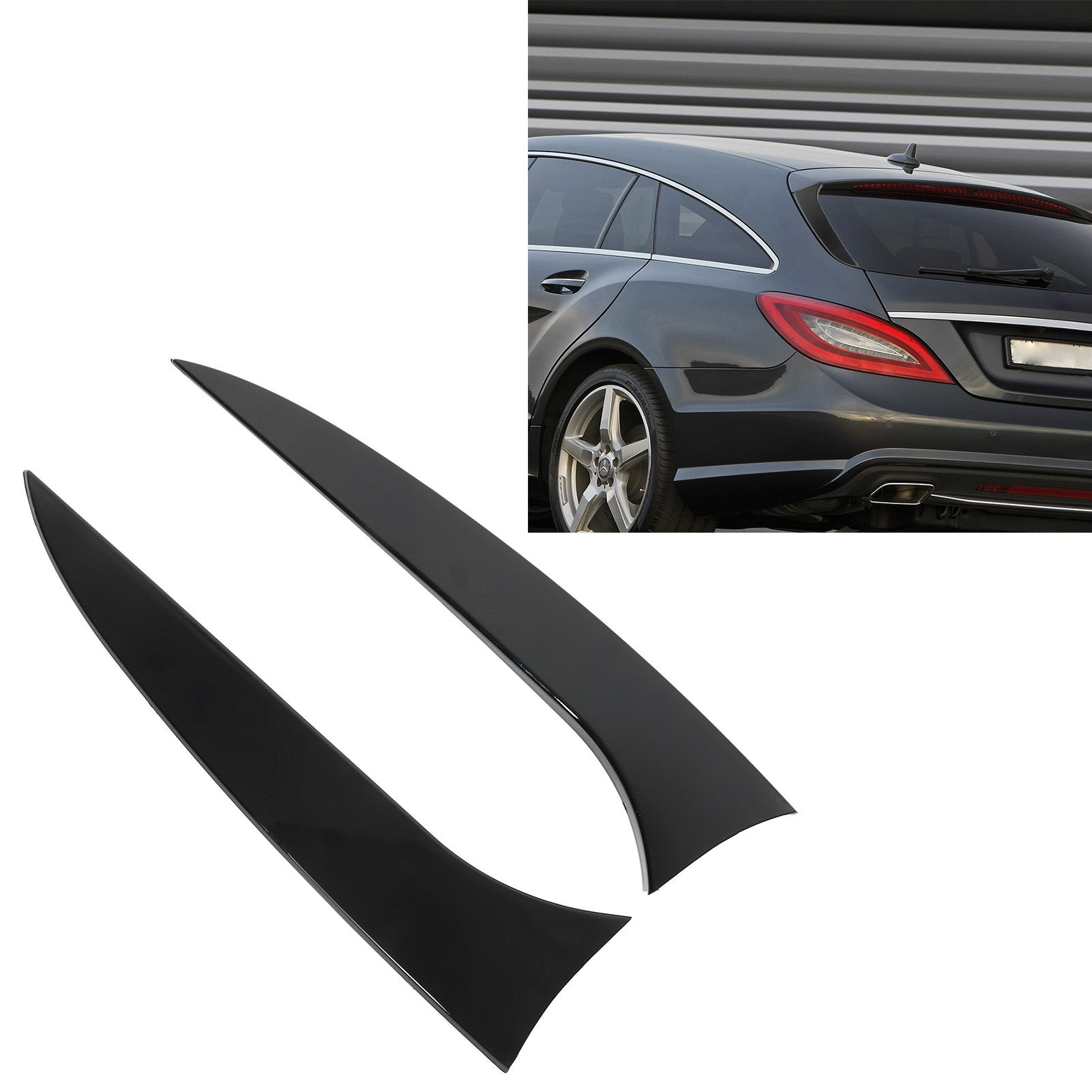 Thân cây cửa sổ Spoiler Side TRIM thể thao nhìn cửa sổ phía sau Side Spoiler bảo vệ cho xe