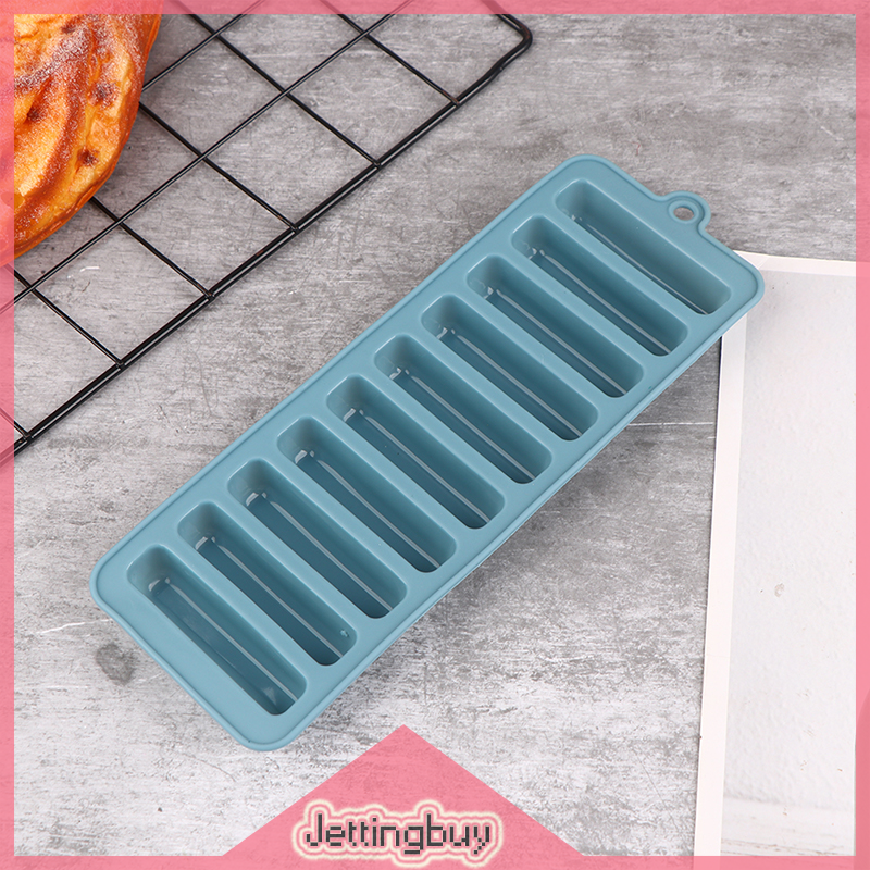Jettingbuy Flash Sale 1Pc Long Strip Silicone Ice Cube Mold Tray Ice Cube