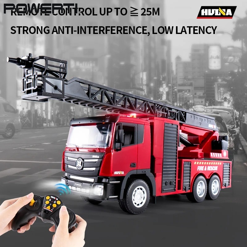 Remote Control Fire Truck 1:18 RC Car Toy With 2.4G Radio Controller USB Charging Cable Fire Truck Toys For Kids Toddlers Boys ราคา 1,191 บาท*ส่งฟรี