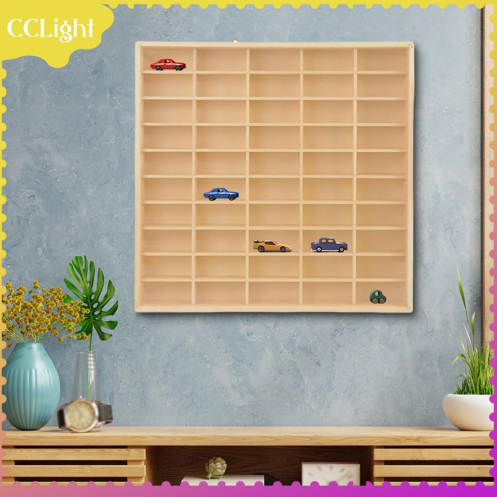 CCLight Display Shelves Rack Minifigures Miniature Display Saving Wood Organizer for Shelf Collection Tie Rack