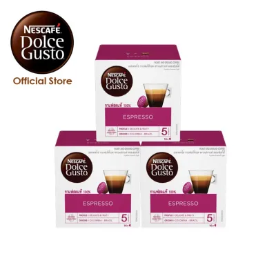 [3 Boxes] Nescafe Dolce Gusto Espresso Black Coffee Pods / Coffee Capsules 16 servings [Expiry Mar 2022]