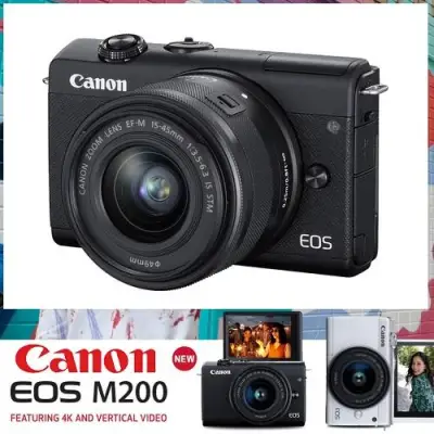 Canon EOS M200 + 15-45mm Lens