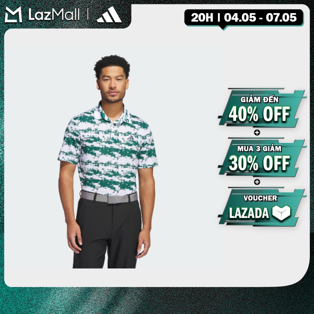 [20H 4.5-2H 5.5-MUA 3 GIẢM 30%] adidas Đánh gôn Áo Polo Kẻ Sọc HEAT.RDY Ultimate365 Nam trắng IZ4217