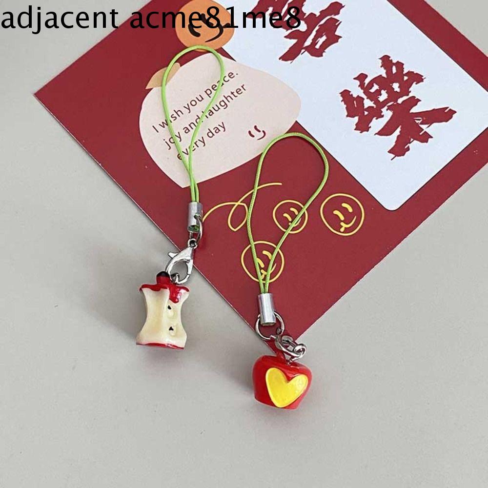 ACENTA Dâu tây đeo điện thoại hình trái cây Cà Chua Chuối dây chuyền điện thoại Phụ Kiện Móc Khóa Đồ trang trí Dây đeo điện thoại di động Nữ