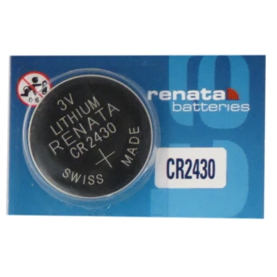 Swiss Made Renata CR2430 3V Lithium Button Cell Battery CR 2430 (Singapore Local Stock)