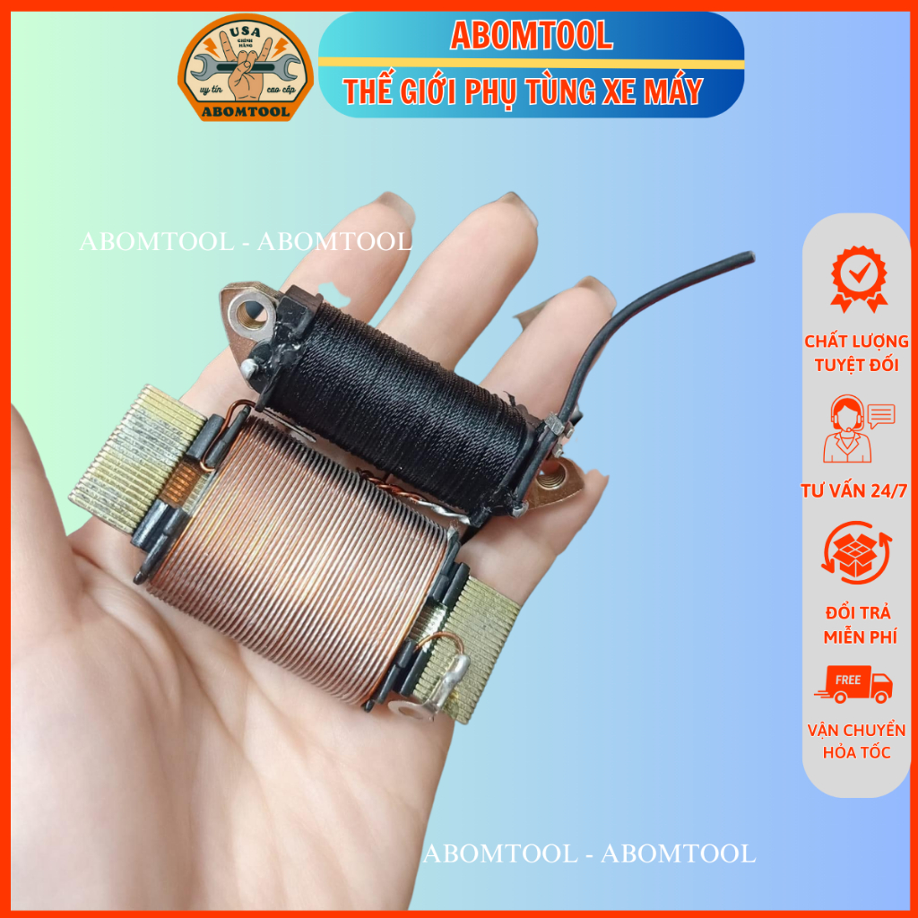 Cuộn đèn Dream/Wave, Cuộn Lửa 6 tép lắp xe Dream/Wave cao cấp ABOMTOOL