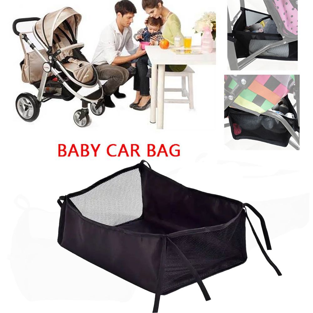 ZHOUMOI Trẻ sơ sinh Cầm tay Đứa bé Giỏ dưới cùng Phụ kiện xe đẩy Giỏ treo Pram Giỏ xe đẩy