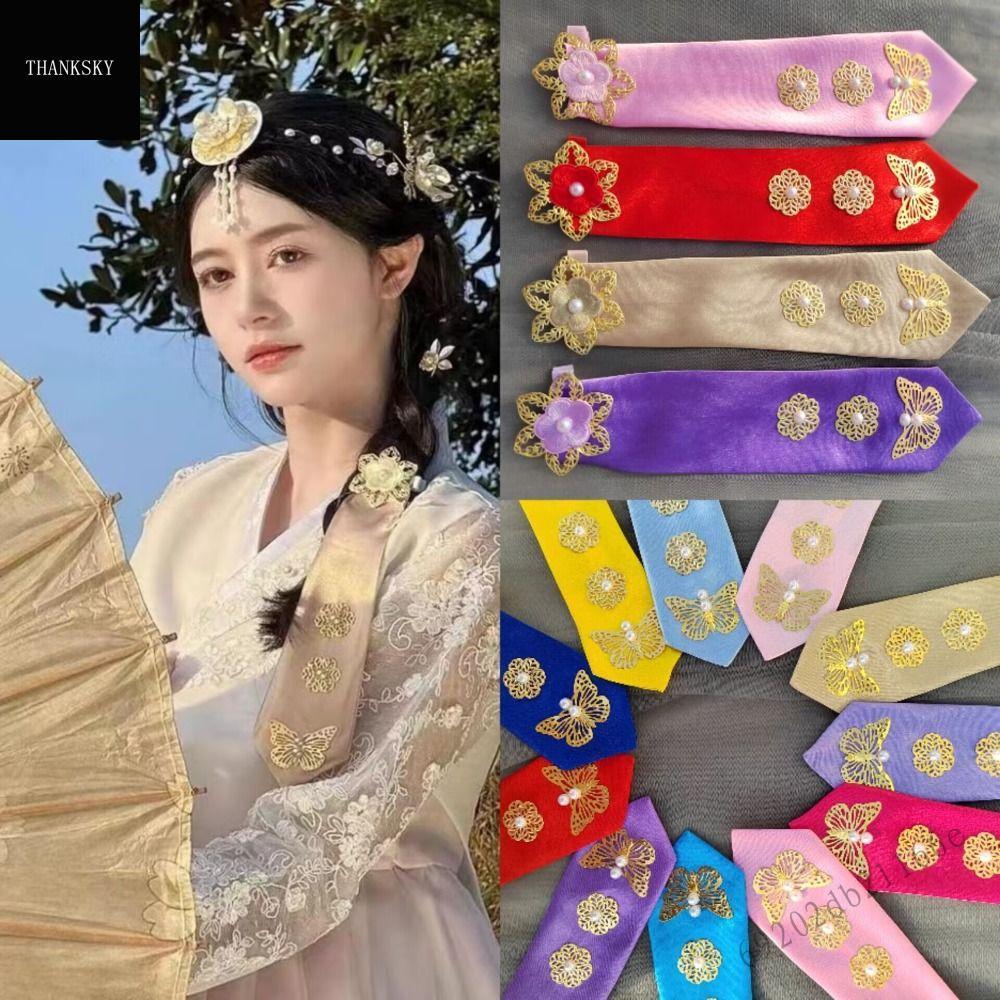 ที่คาดผมชุดฮันบกเกาหลี - ที่คาดผมดอกไม้แบบดั้งเดิมสำหรับผู้หญิงเครื่องแต่งกายเต้นรำบนเวที ราคา 122 บาท*ส่งฟรี