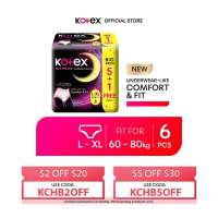 Kotex Overnight Panties L-XL 5+1s