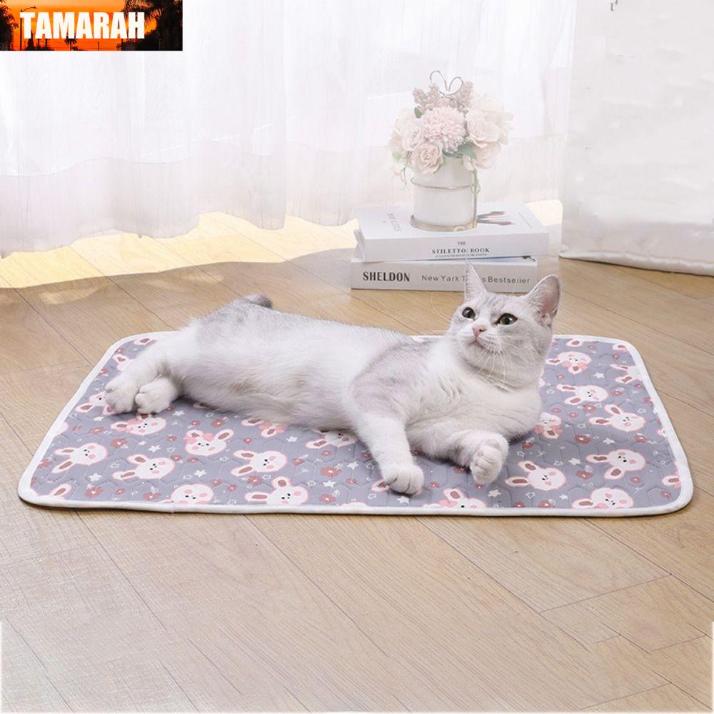 TAMARAH Chống trượt Thảm làm mát cho chó Bông cao su Mềm Giường thảm mát mẻ cho thú cưng Nệm Teddy Hoạt hình Đệm đá cho thú cưng Cắm Trại