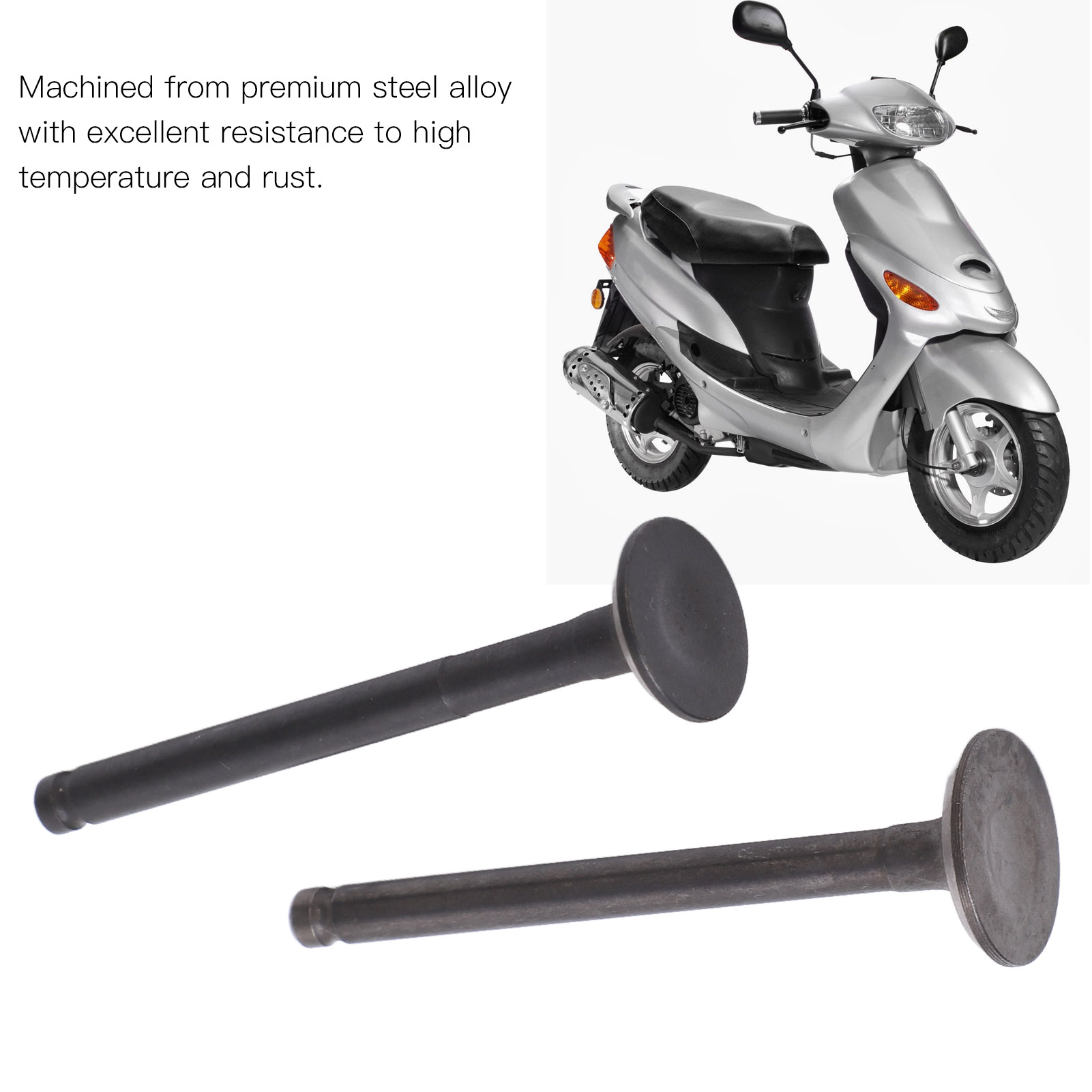 Xi lanh van hút chịu nhiệt 2 cái chịu lực cao chống gỉ nạp động cơ van Kit cho Go-Kart ATV UTV