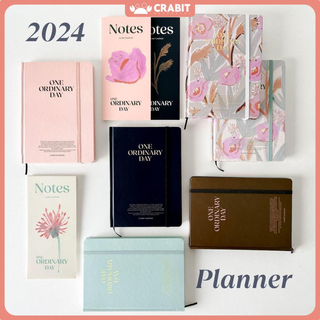 Sổ lịch 2024 sổ tay ghi chép dùng để lập kế hoạch 12 tháng sổ planner 2024 Crabit One Ordinary Day