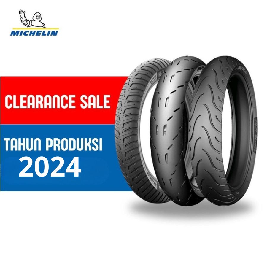CLEARANCE SALE Ban Motor Michelin Big Bike Ring 17, 18 dan 21 - Tahun Produksi 2024 Harga 1,530,200 rupiah*Gratis Ongkir
