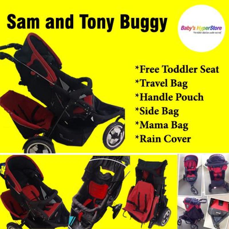 Sam and Tony Buggy ★ Free Toddler Seat ★ Travel Bag ★ Handle Pouch ★ Side Bag ★ Mama Bag ★Rain Cover Singapore