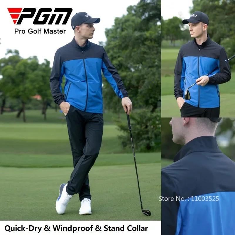 Pgm Heren Rits Patchwork Sweatshirt Sport Outdoor Golfjassen Heren Casual Winddicht Dunne Golfjas Sneldrogende Windbreakers ราคา 3,094 บาท*ส่งฟรี