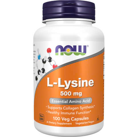 Now L-Lysine 500mg/1000mg - Hỗ Trợ Hấp Thụ Canxi Duy Trì Xương Khớp Chắc Khỏe