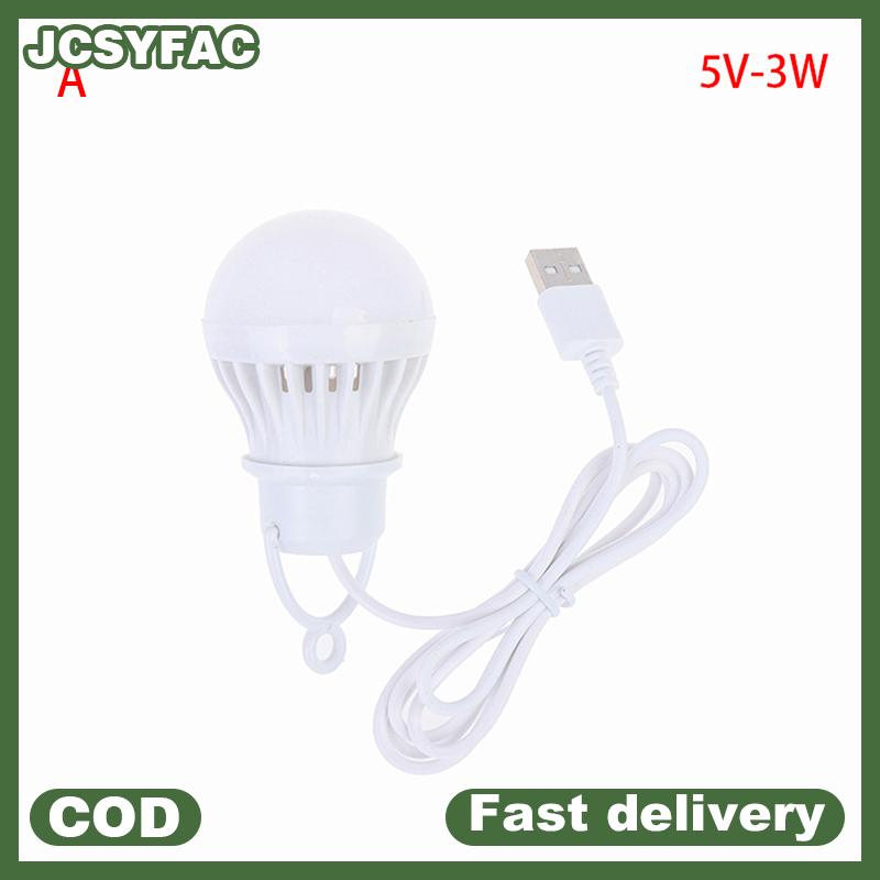 JCSYFAC 5V 3W-12W USB Bulb Light portable Lamp LED for hiking camping Tent travel Work