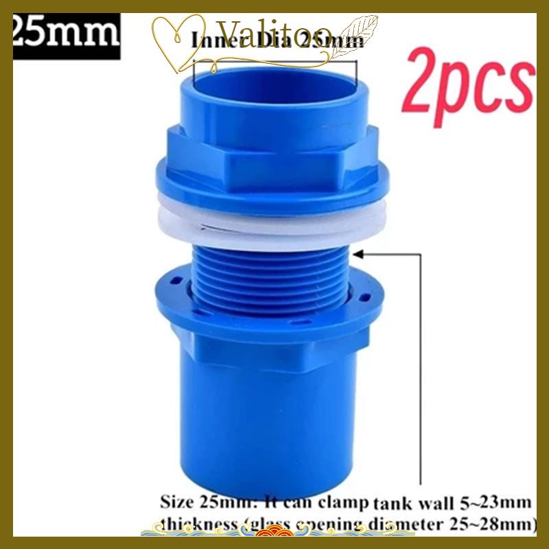 [Valitoo] 2 chiếc đầu nối PVC ống thoát nước bể cá dày 20 25 32 mm ống thoát nước trong vườn đầu nối đầu vào bể cá cho bể cá - 9