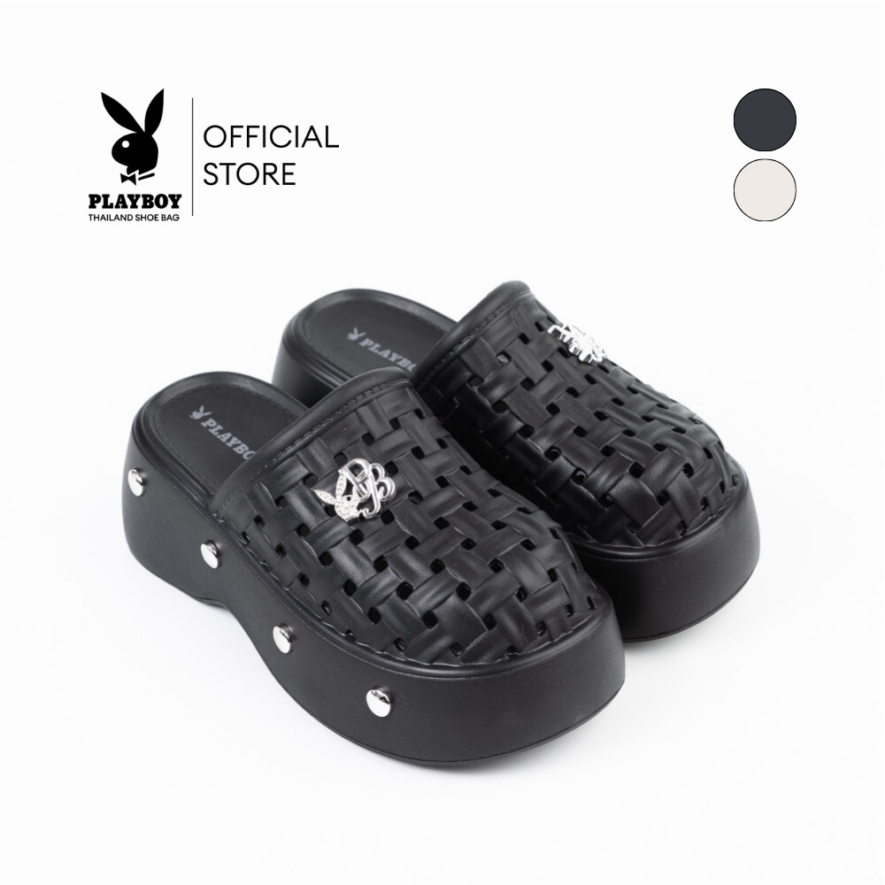 Playboy Model Foamy Sandals, Soft Rubber Sandals, Platform, Code St-Hs253C135, Slip-On Design, Available in 2 Colors. ราคา 995 บาท*ส่งฟรี