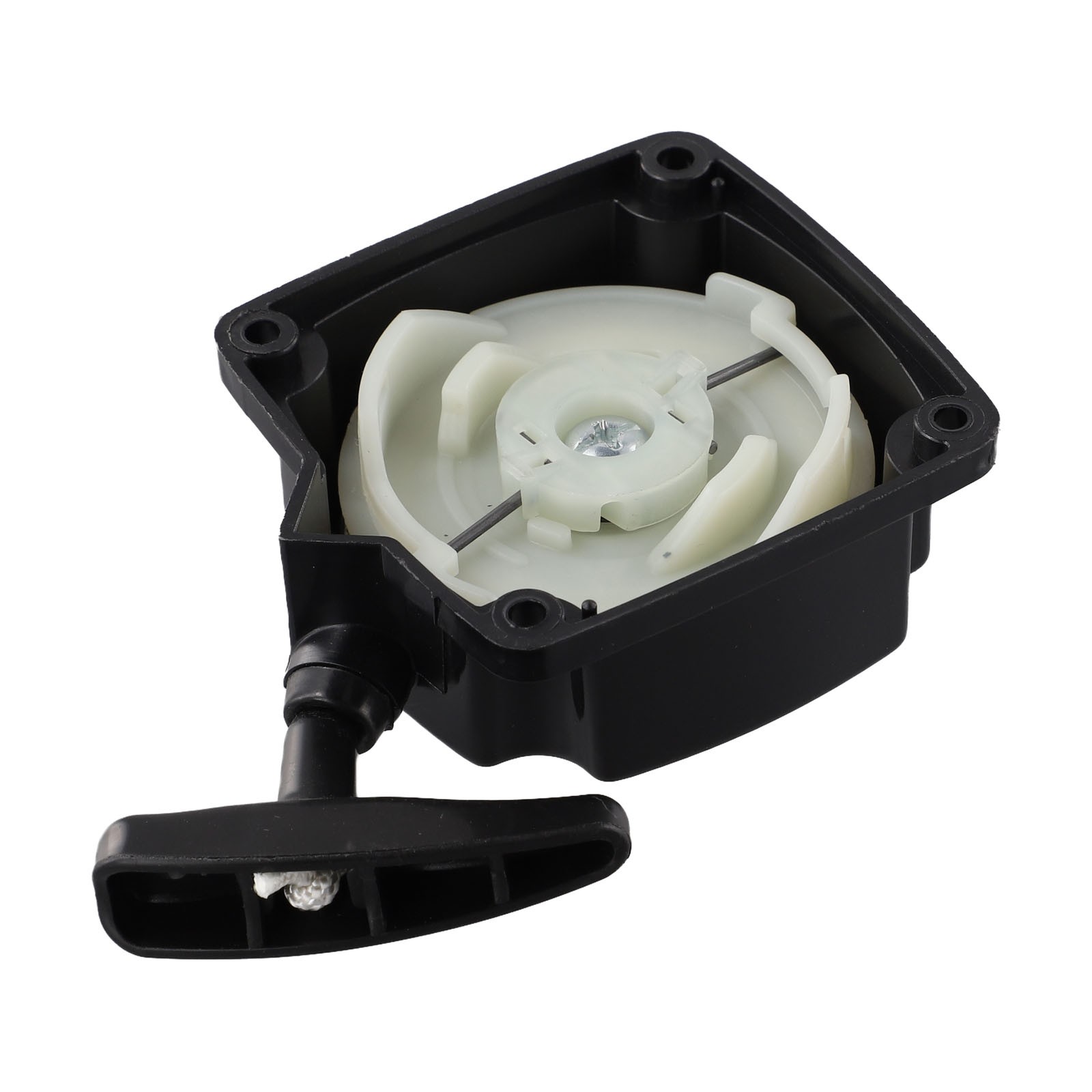Hozzby Strimmer recoil kéo bộ khởi động máy cắt cỏ nhựa phổ biến 80mm màu đen bắt đầu cho máy cắt cỏ dạng đeo vai [Hàng có sẵn]