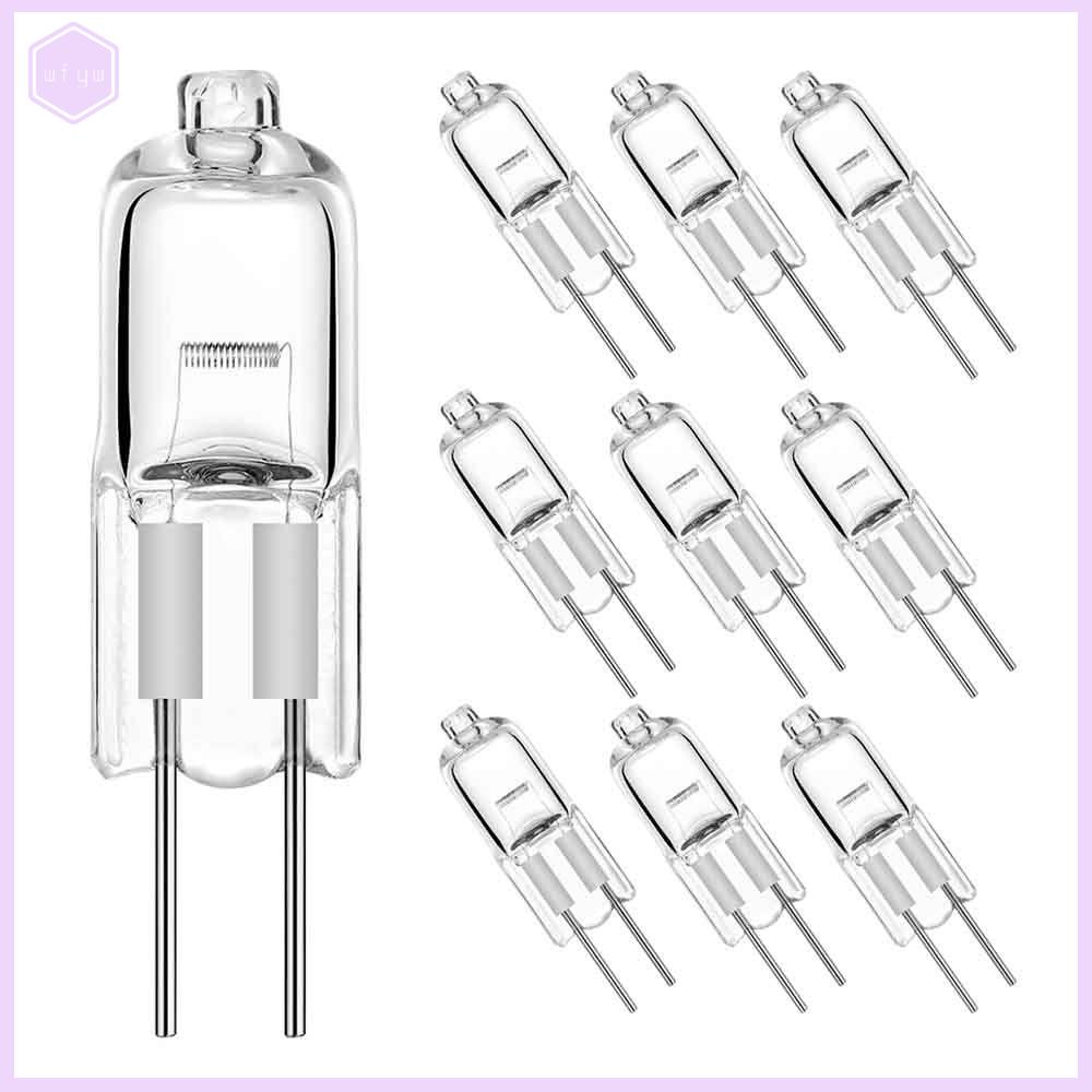 WFYW 10pcs 35W 20W Đèn LED Bi-Pin 12V G4 Bóng đèn Halogen Trắng ấm Đèn con nhộng Bóng đèn