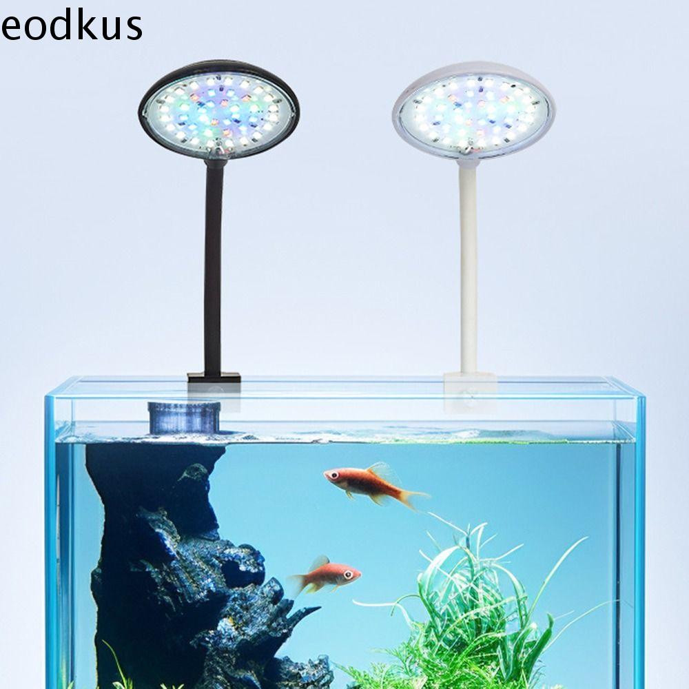 EODKUS 5/7W Đèn kẹp bể cá Mini Xoay 360 độ Đèn cây thủy sinh Phụ kiện bể cá Nước Chống Bắn Đèn LED Bể Cá Cảnh quan