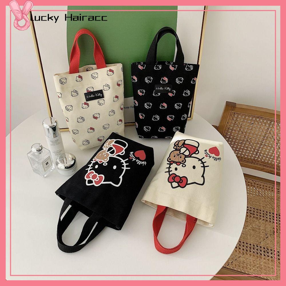 LUCKY HAIRACC Dã Ngoại Túi xách Hoạt hình Vải bố Túi tote Dễ thương Thường ngày Túi đựng đồ mua sắm