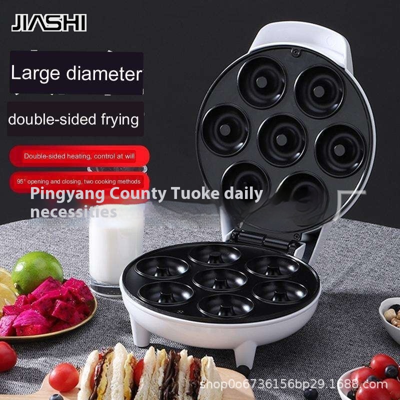 Jiashi bảy-lỗ Máy Donut nhà sản xuất bánh rán máy làm bữa sáng bánh tròn Máy bánh máy máy làm bánh kếp