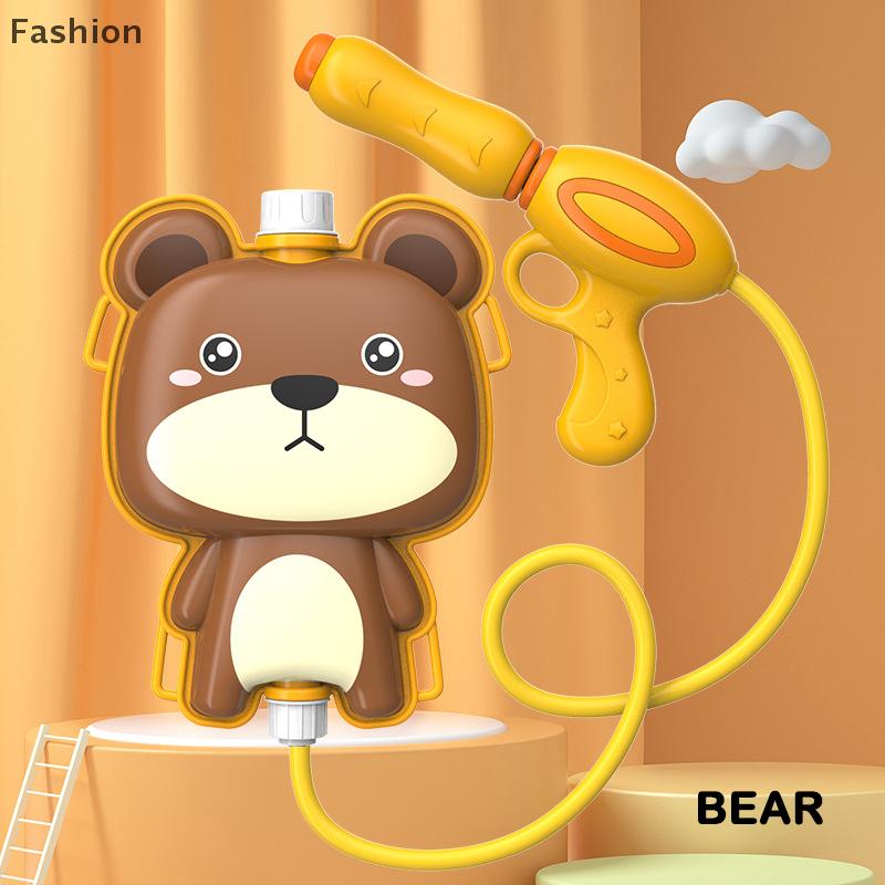[Fashion] 1000 1200ml Childrens Backpack Water Gun Toy Cartoon Water Gun Pull Out Splashing Water Gu