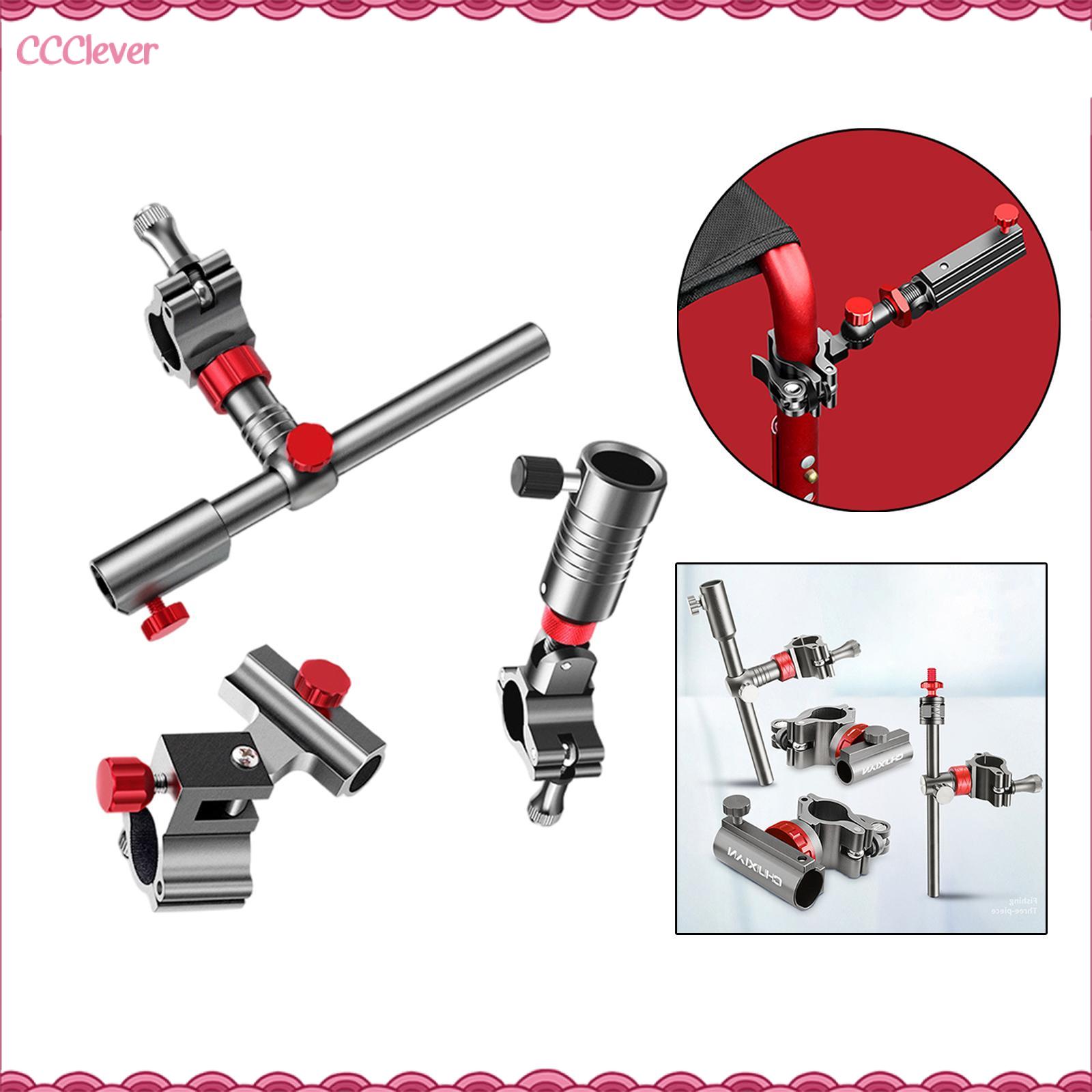 Ccclever ô đứng phổ hợp kim nhôm ghế câu cá có thể gập lại công cụ phụ kiện cố định cài đặt ngoài trời gắn kết kẹp giữ Clip chân đế